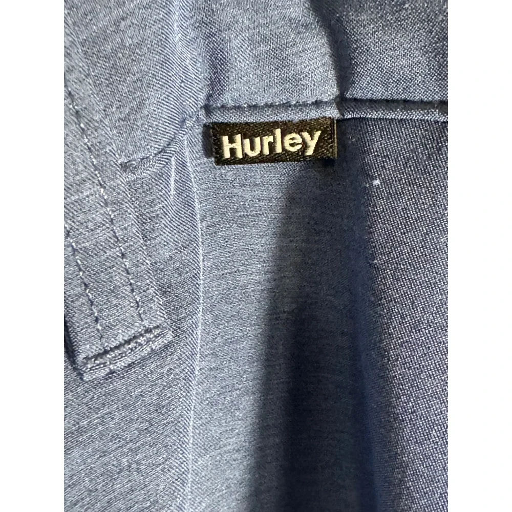 Hurley Mens Blue Dri-FIT Hybrid Walk Shorts Size 40‎ Blue Heathered Casual Swim